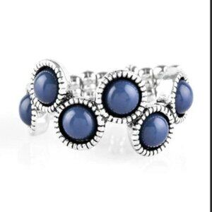 10 rings for $15 FOXY FABULOUS Blue Silver Tone NEW Paparazzi Ring